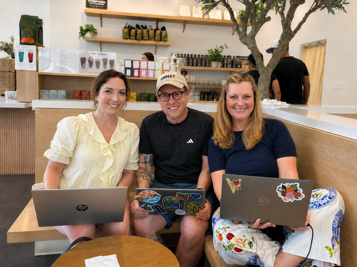 the 3 founders smiling