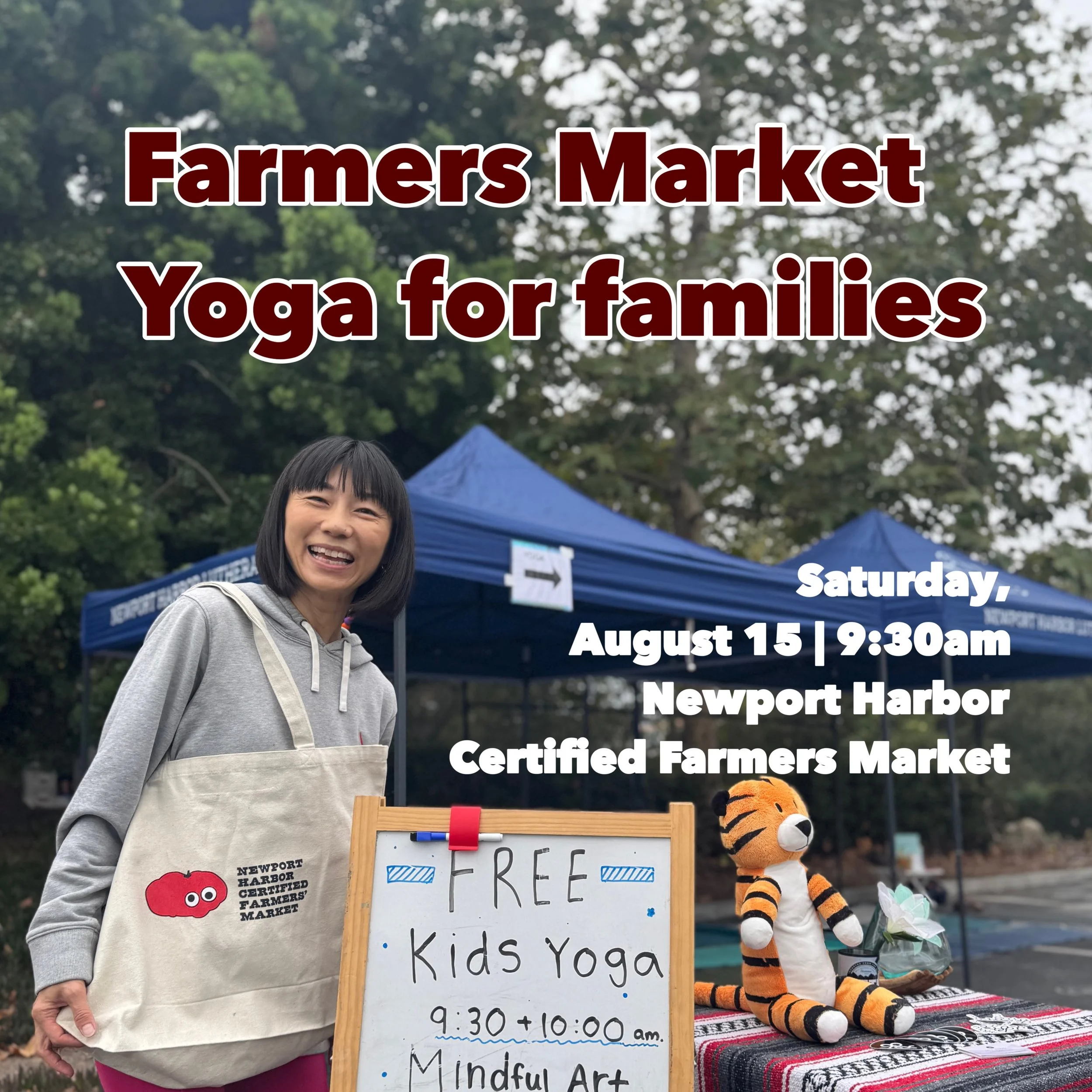 One of my favorite ways to spend a Saturday morning. 🤍

Come join us for Kids Yoga at the Newport Harbor Certified Farmers Market @newportharborcfm on Saturday, August 15!

Your little ones can move, breathe, play, and make new friends while you enj