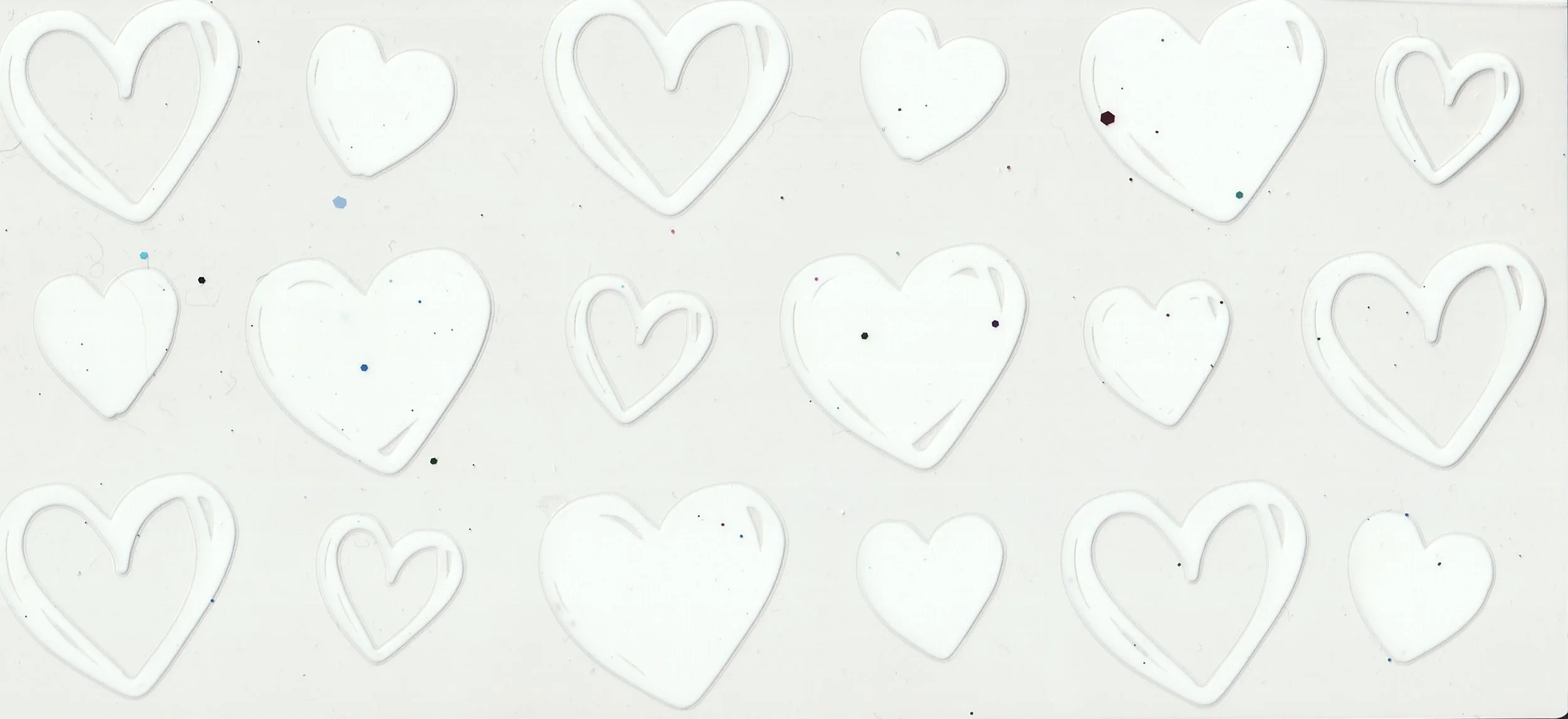 White hearts