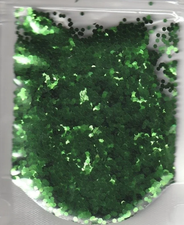 Green glitter