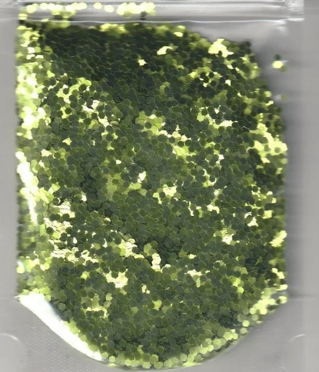 Lime green glitter