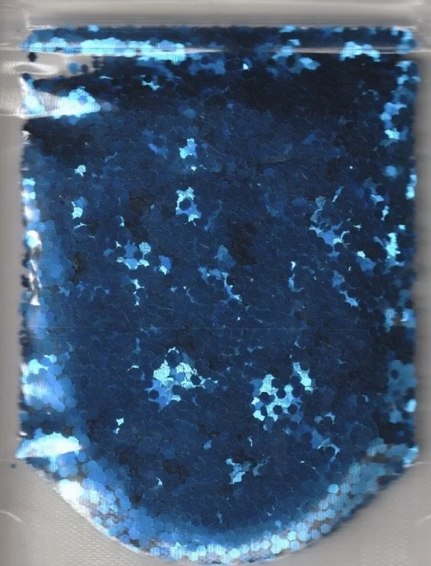 Blue glitter