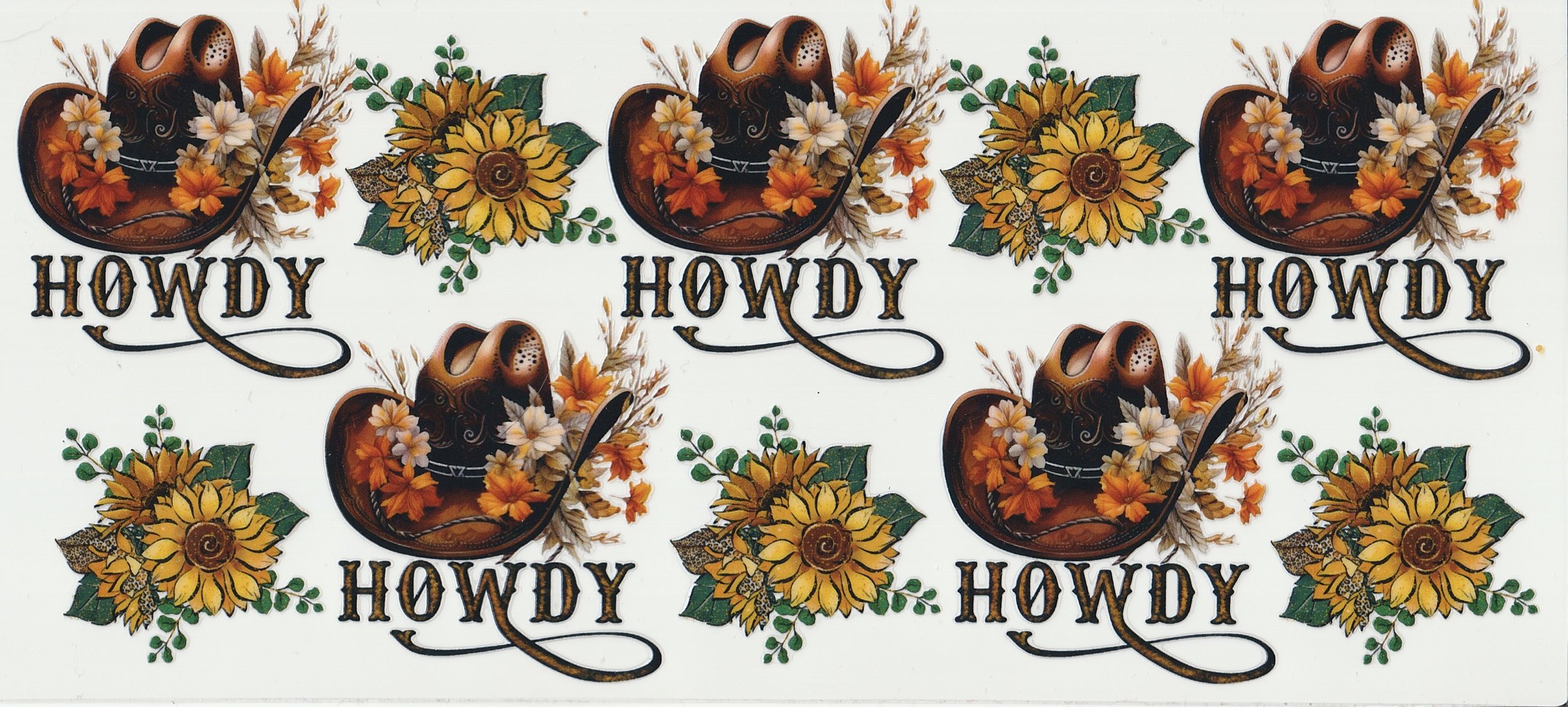 Cowboy boots and sunflowers