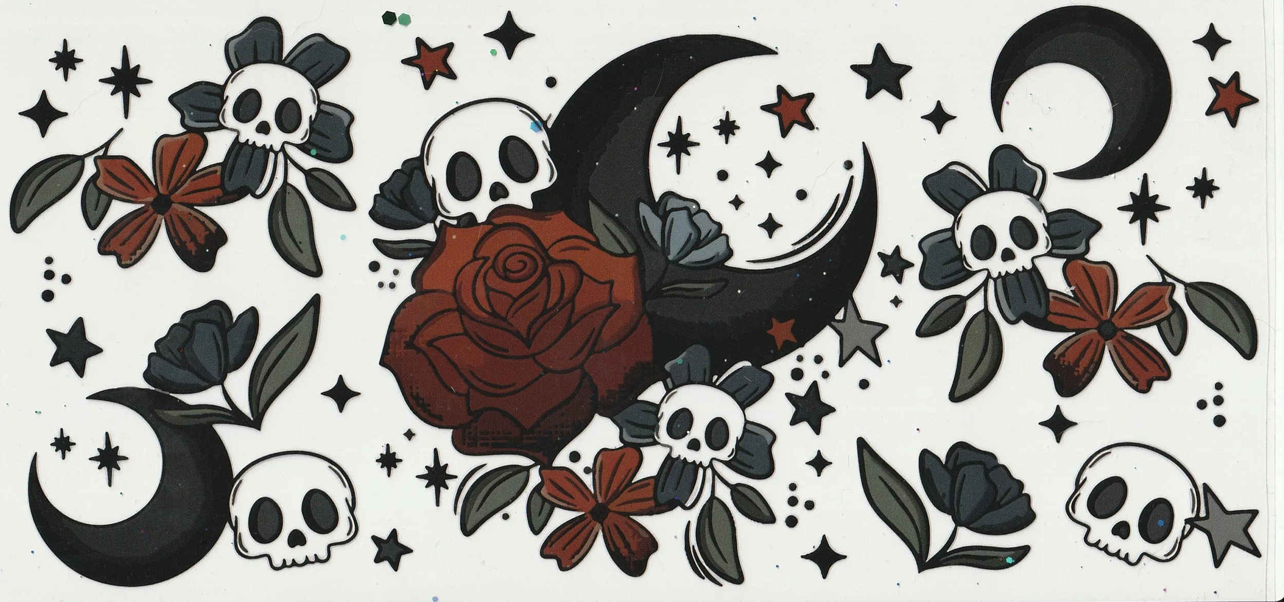 Sculls and roses
