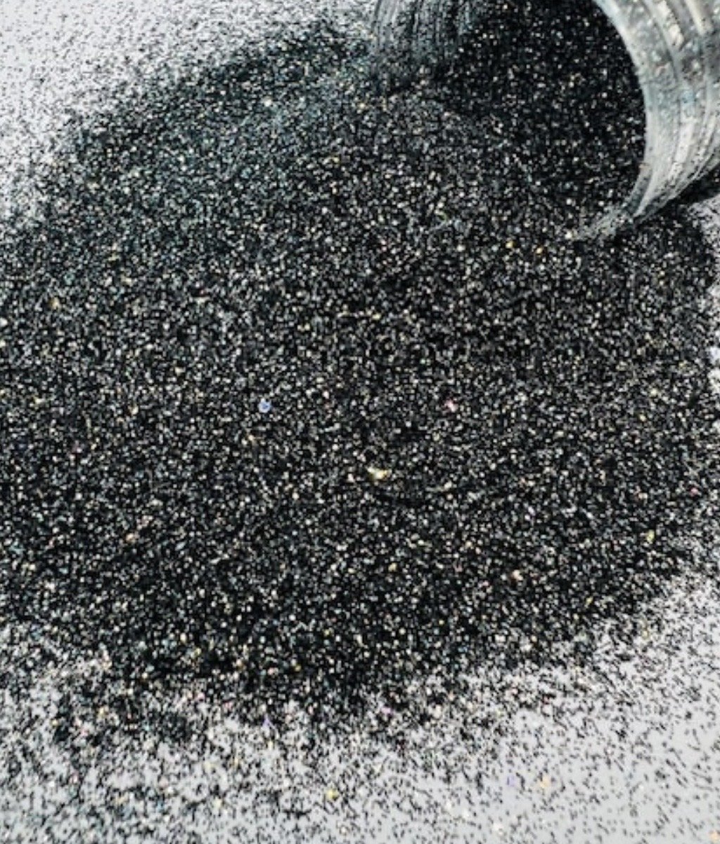 Black fine glitter