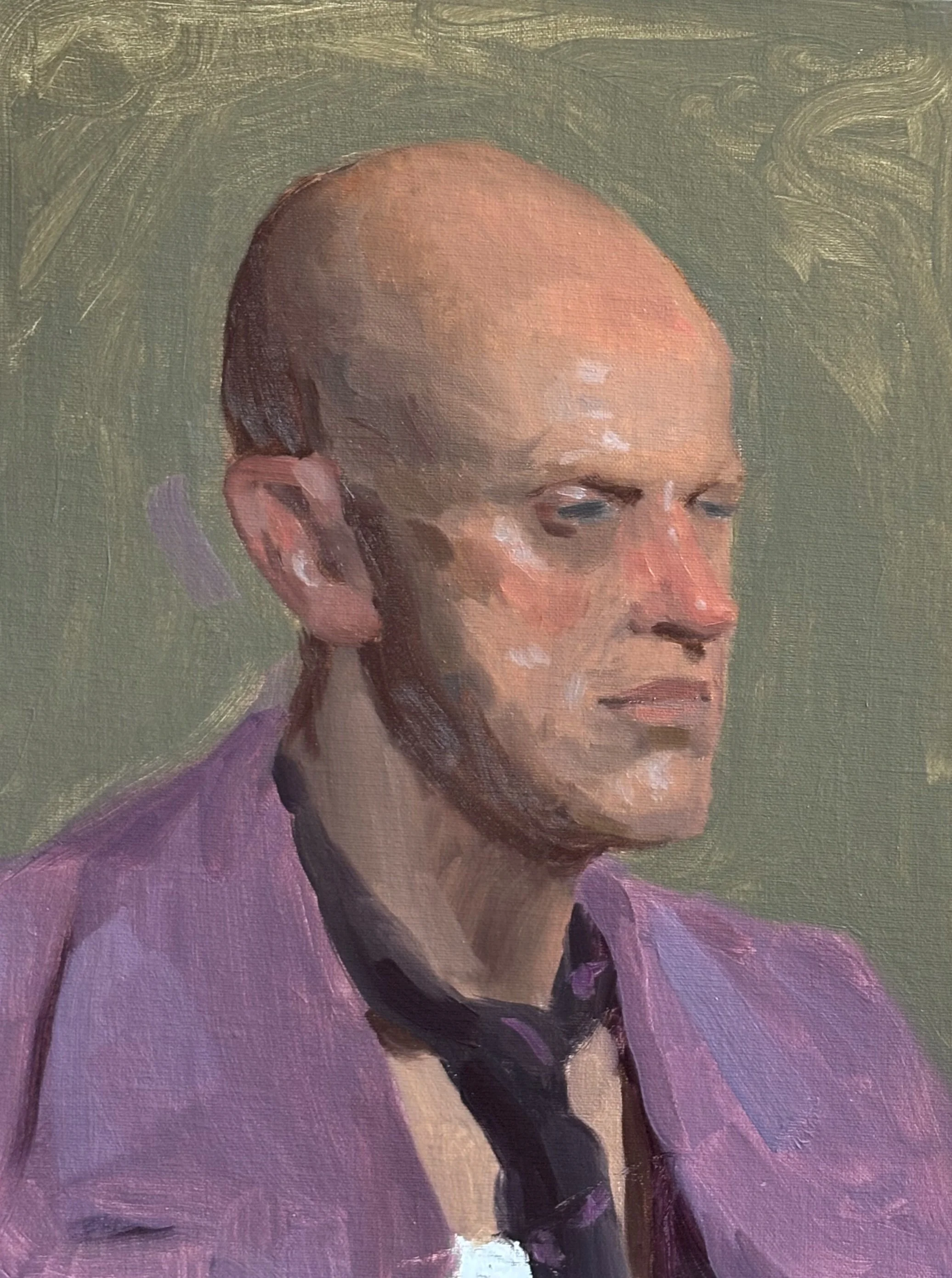 "Tommy", 9x12, oil on panel.
