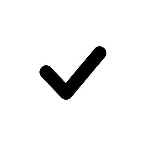 Checkmark inside a white circle
