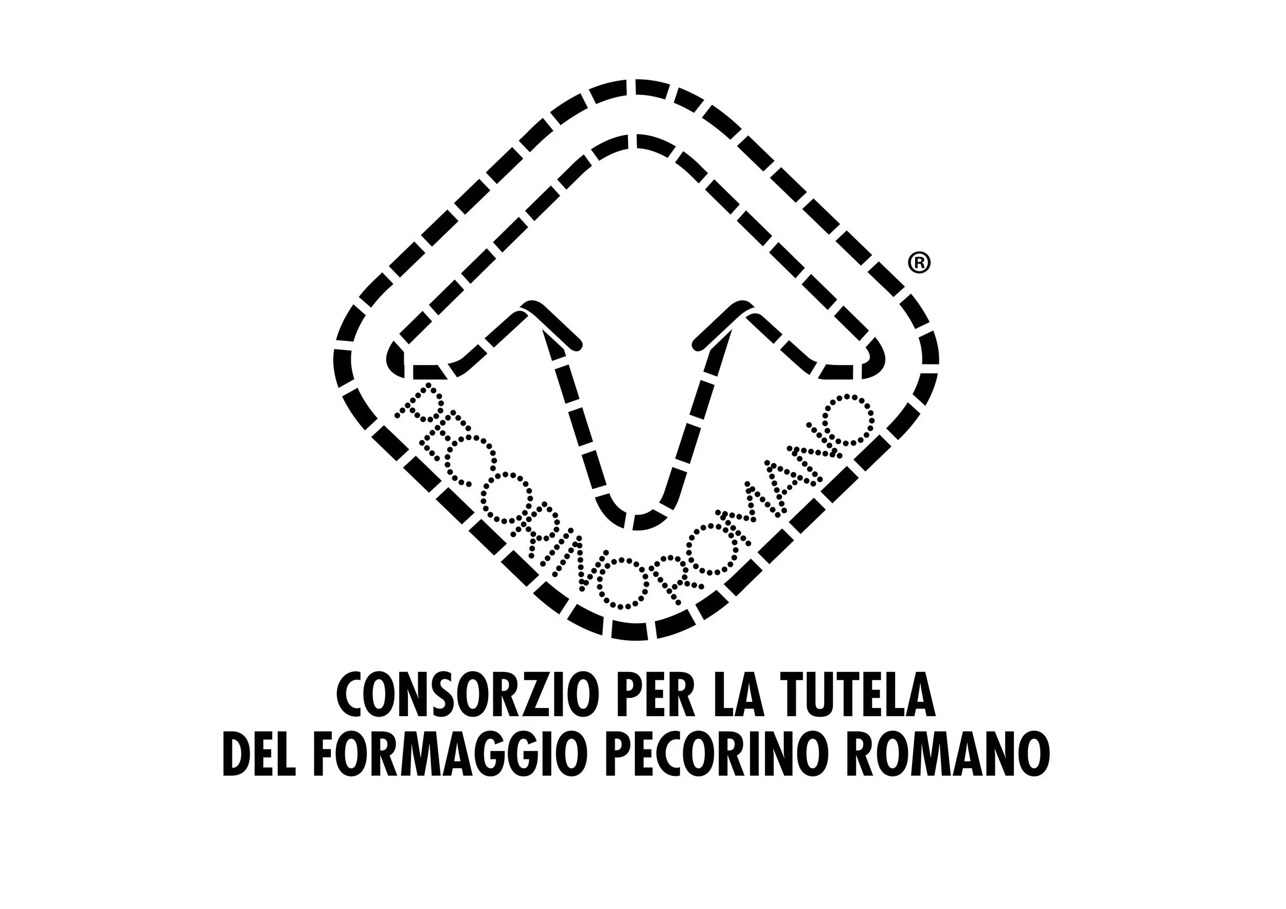 Logo for Pecorino Romano PDO linking to photographer Amy Carson's work for the client, including a project case study.