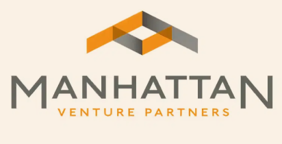 Manhattan Venture Partners logo with an orange and gray geometric cube design above the company name.