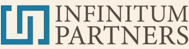 Logo of Infinitum Partners with a blue stylized 'I' and the company name in black text