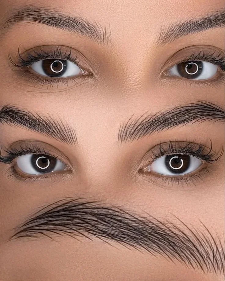 Nano brows microblading results