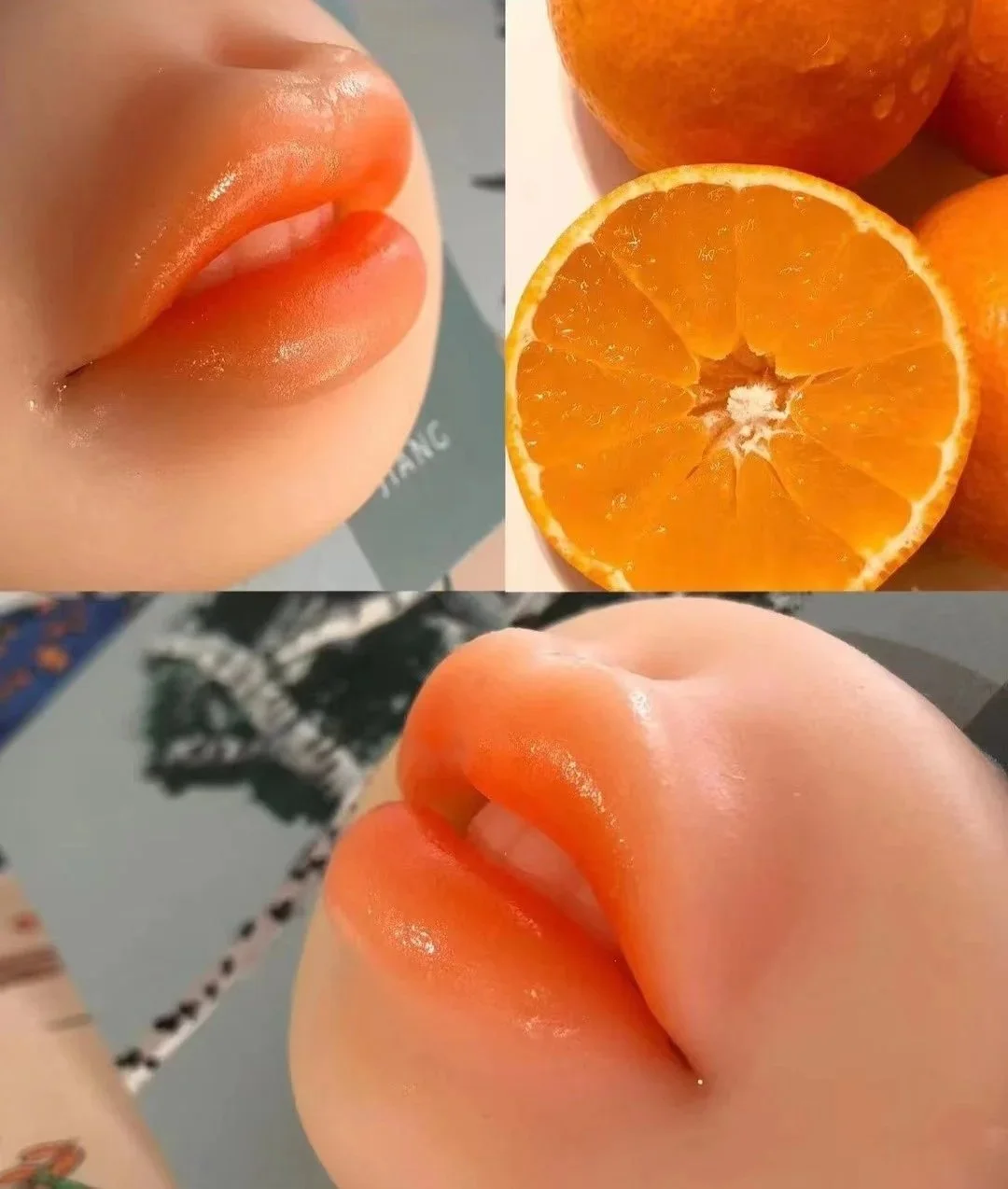 Natural ombre lip tattooing 