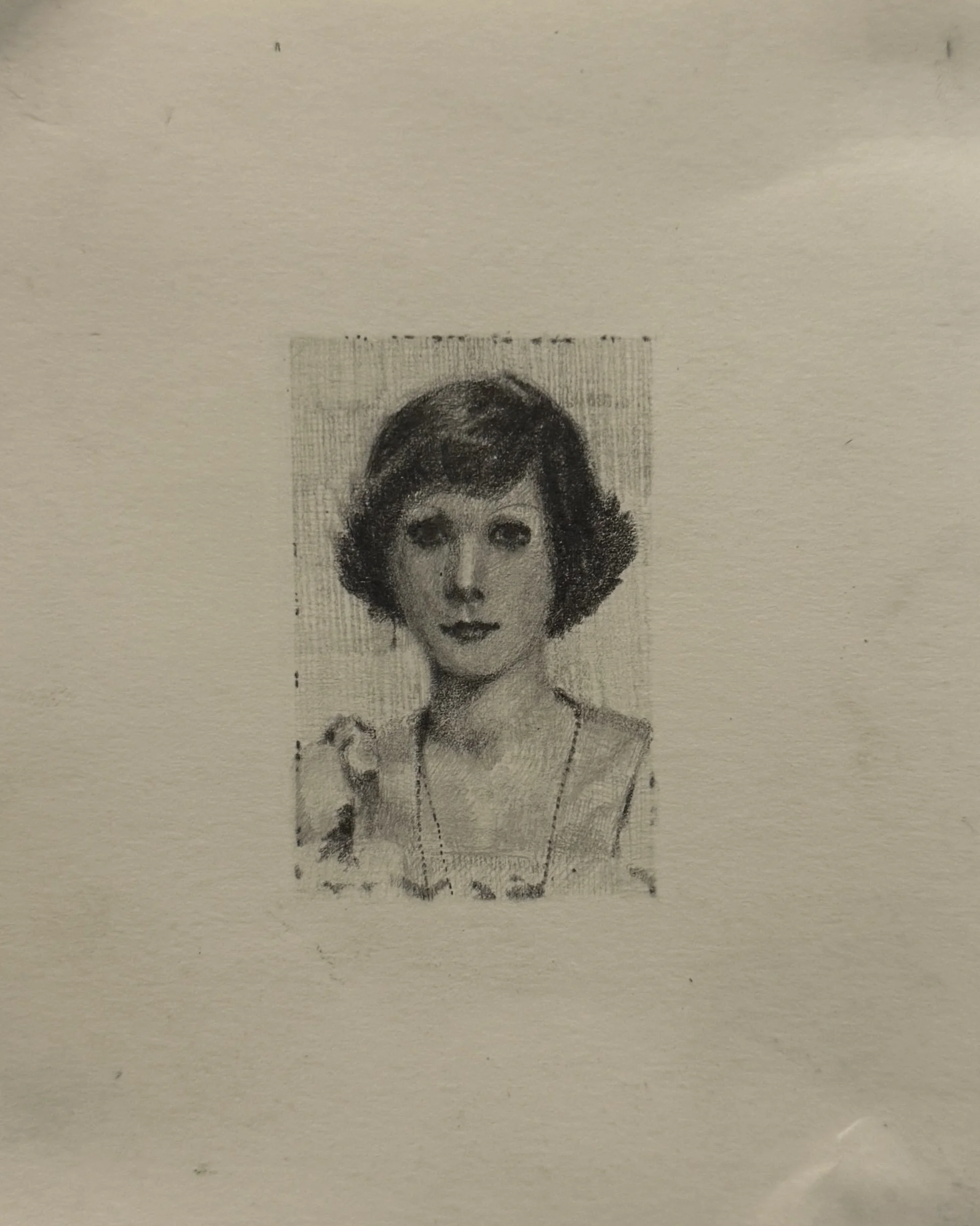 vampire grandma (4.5inx5.25in, graphite on paper)