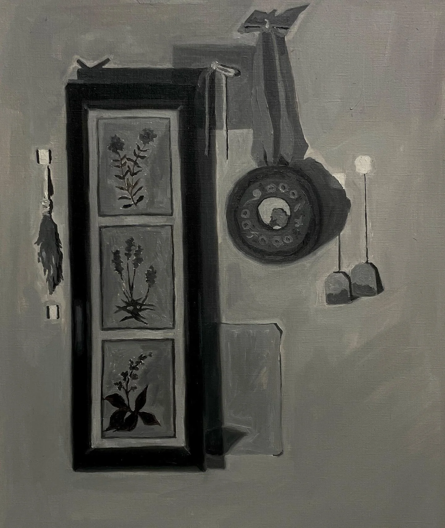 trompe-l'œil no. 2 (18inx20in, oil on paper)