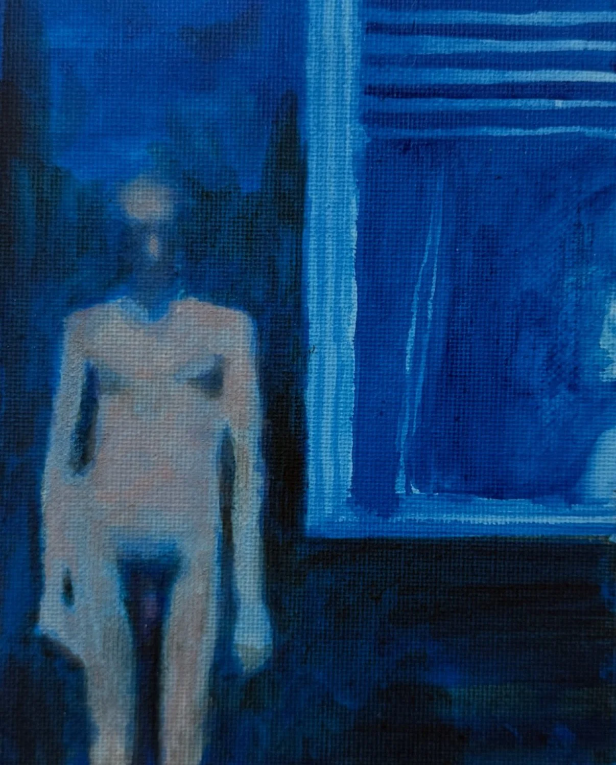pervert no. 1 (4inx6in, acrylic and oil on canvas)