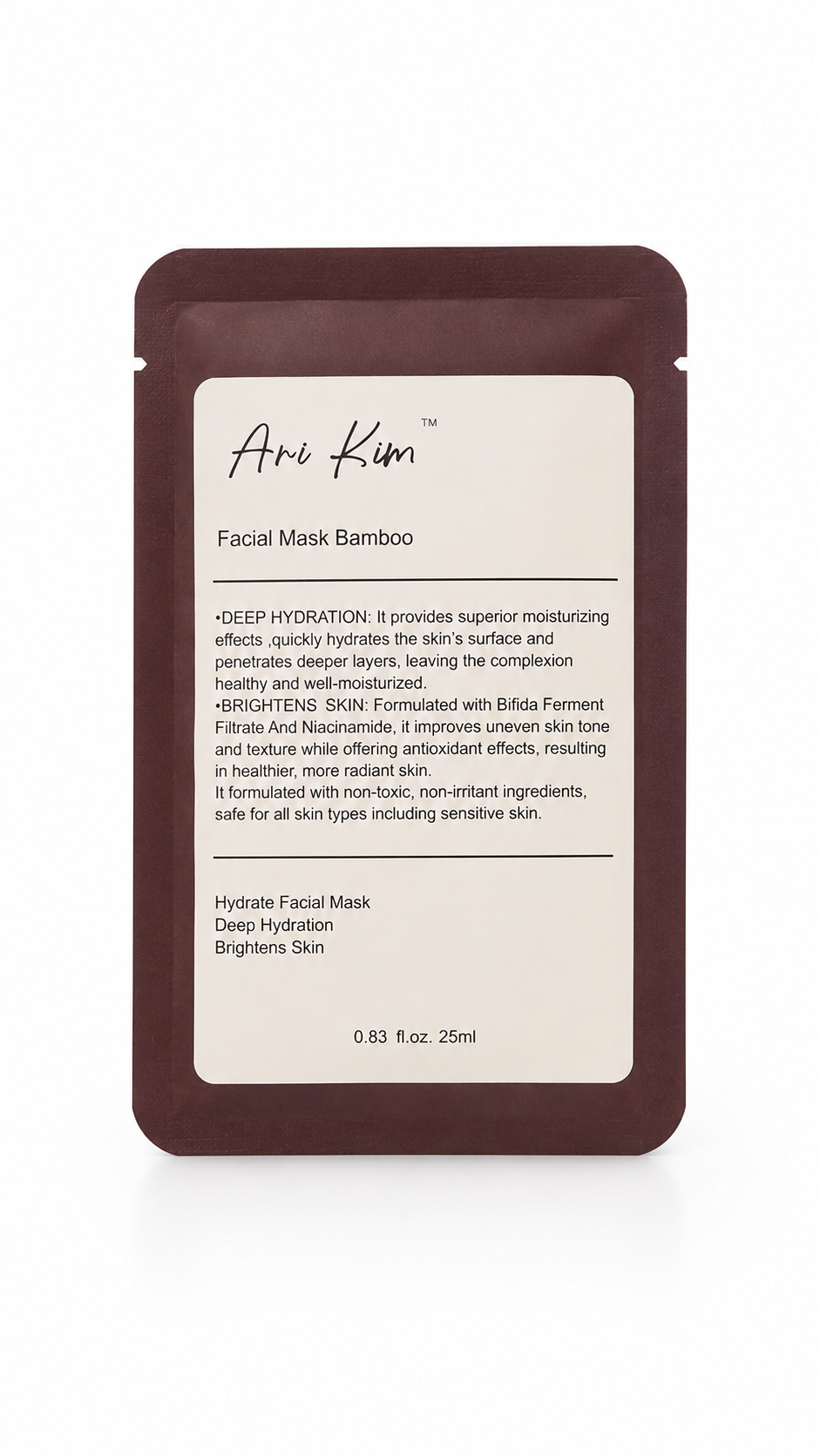 Ari Kim Facial Mask Bamboo