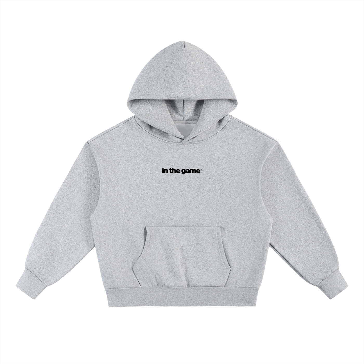 ITG Essentials Boxy Hoodie - Grey/Black