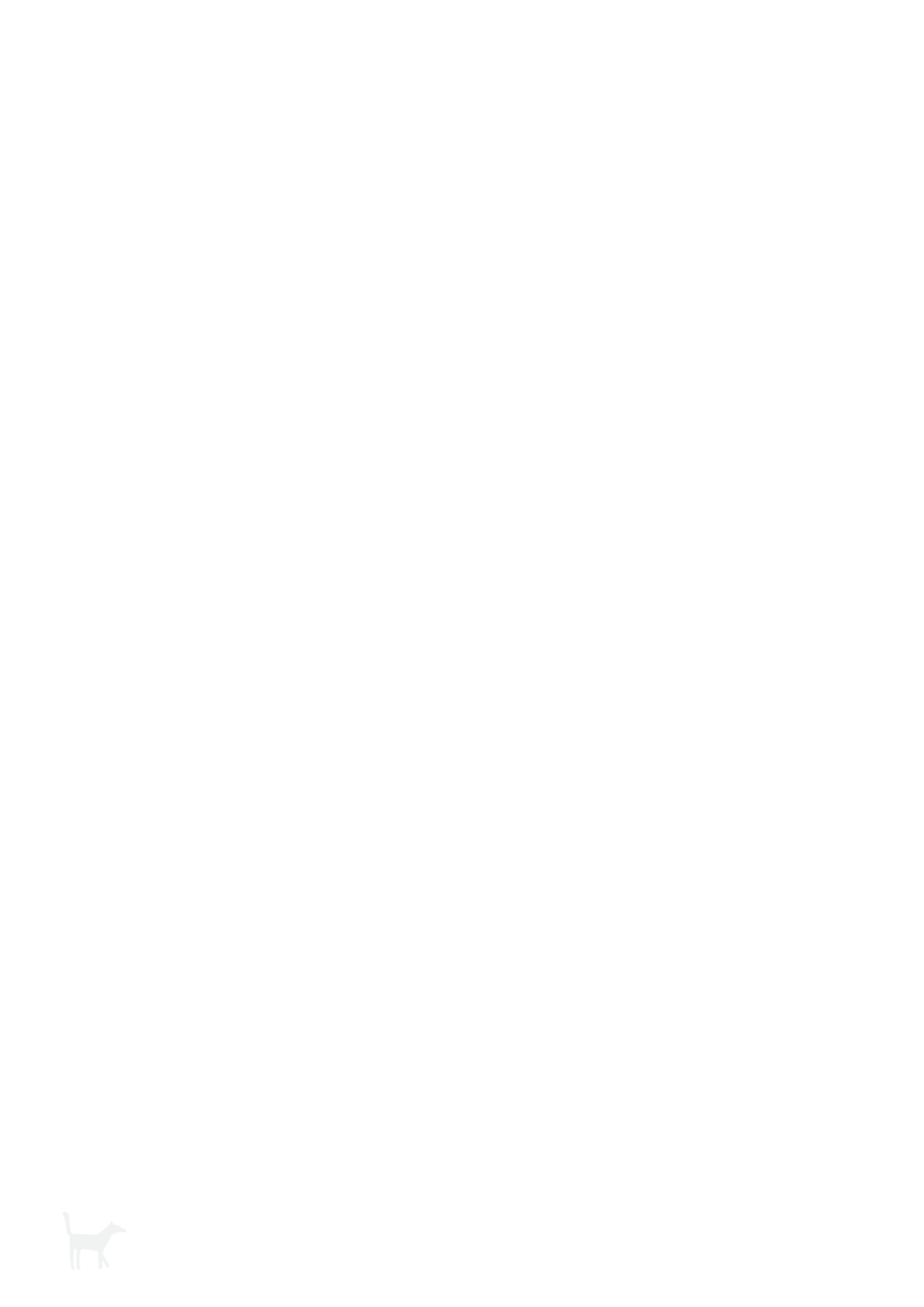 Illustration of a detailed biological cell structure labeled with various parts like the nucleus, mitochondria, and other organelles, along with a small dog silhouette at the bottom left corner.