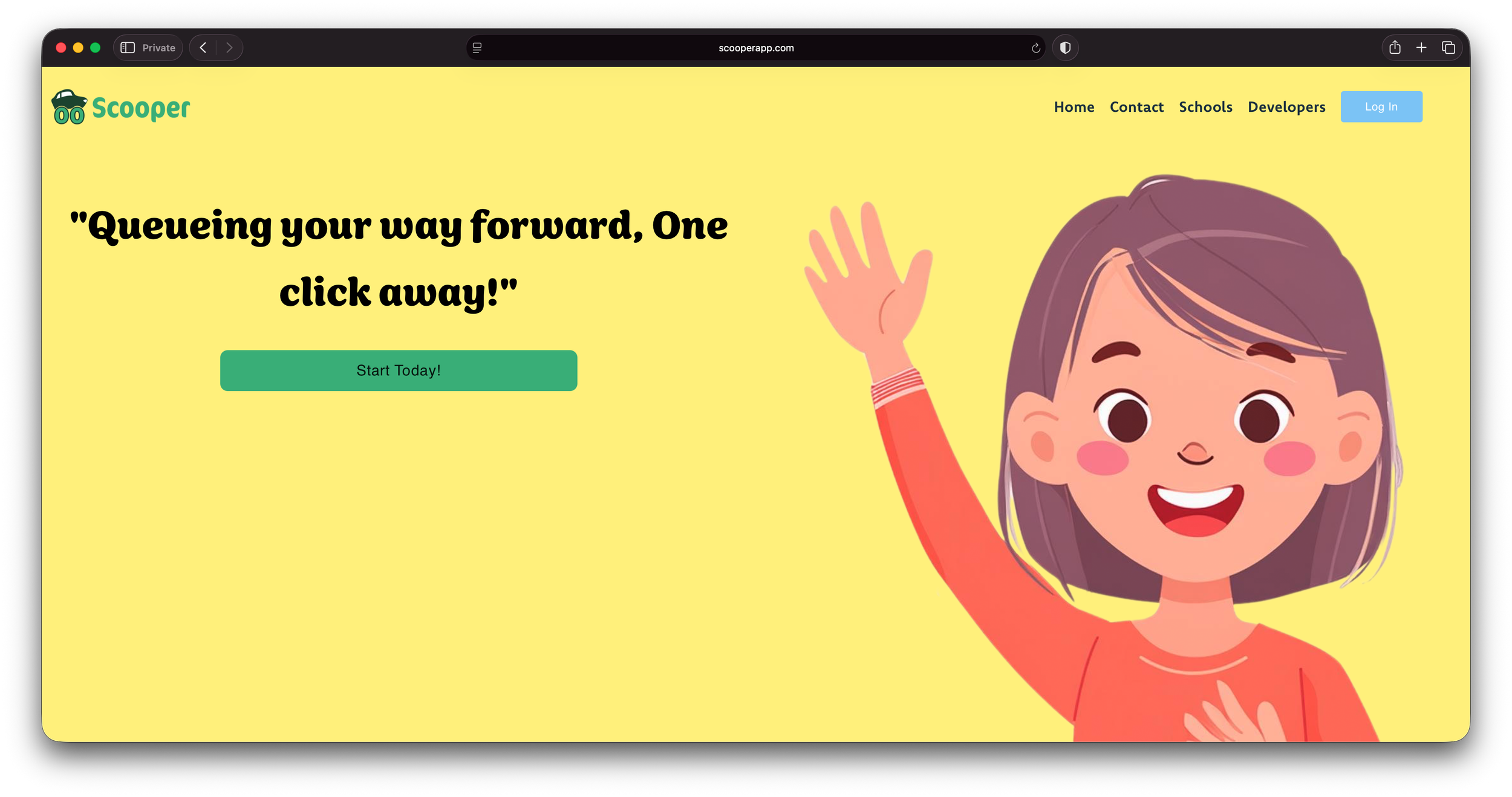 Scooper home page