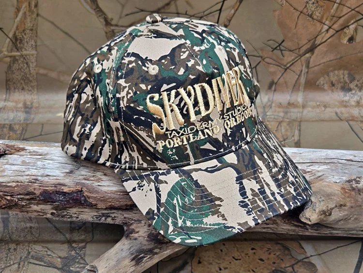 Embroidered Camo Hat