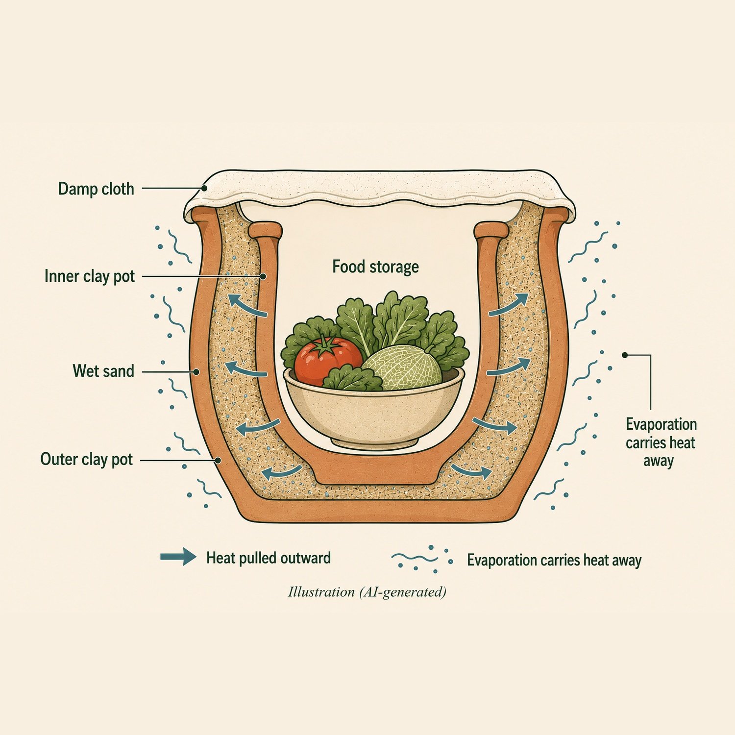Zeer Pot — A Fridge That Runs on Nothing