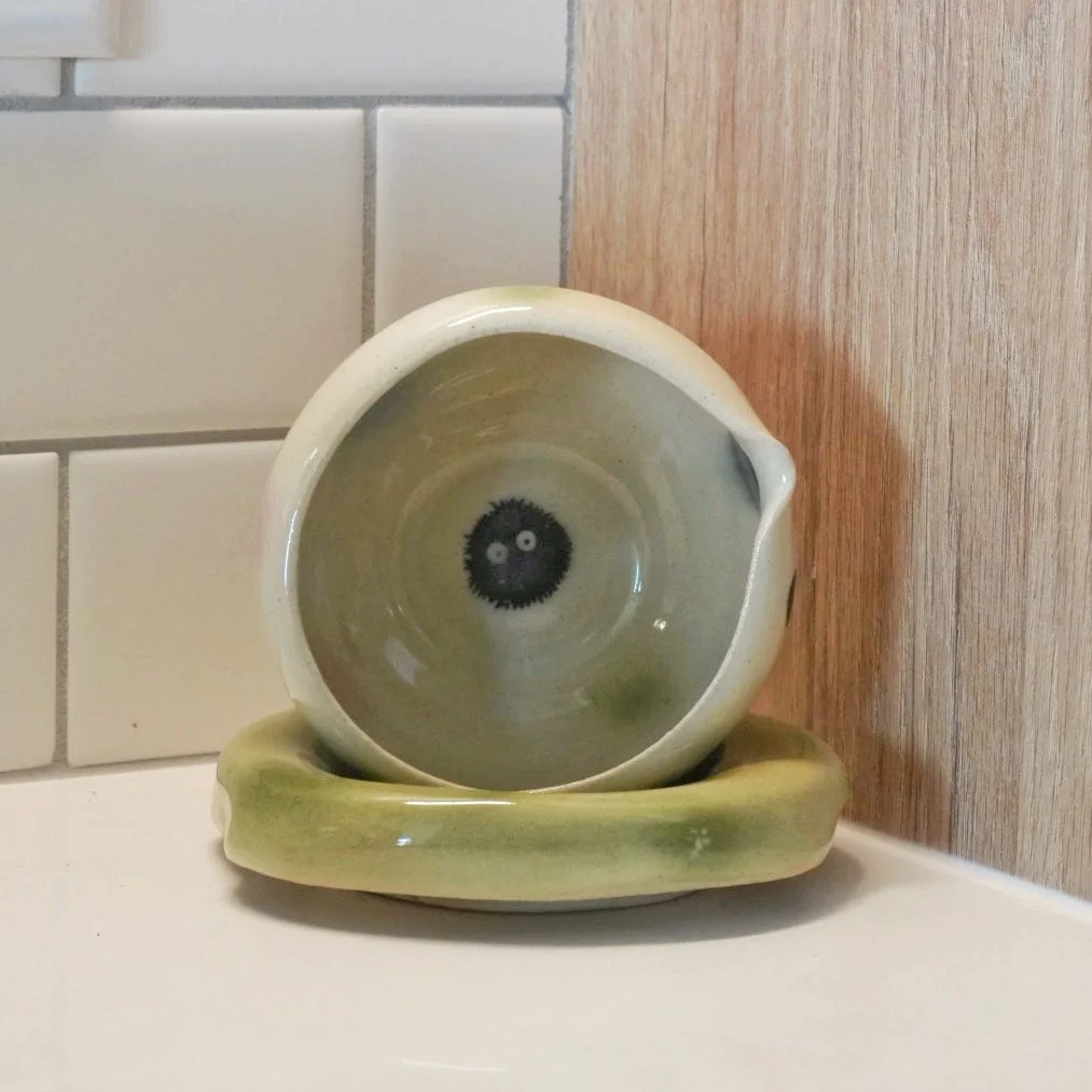 Studio Ghibli Soot Sprite Bowl & Plate Set