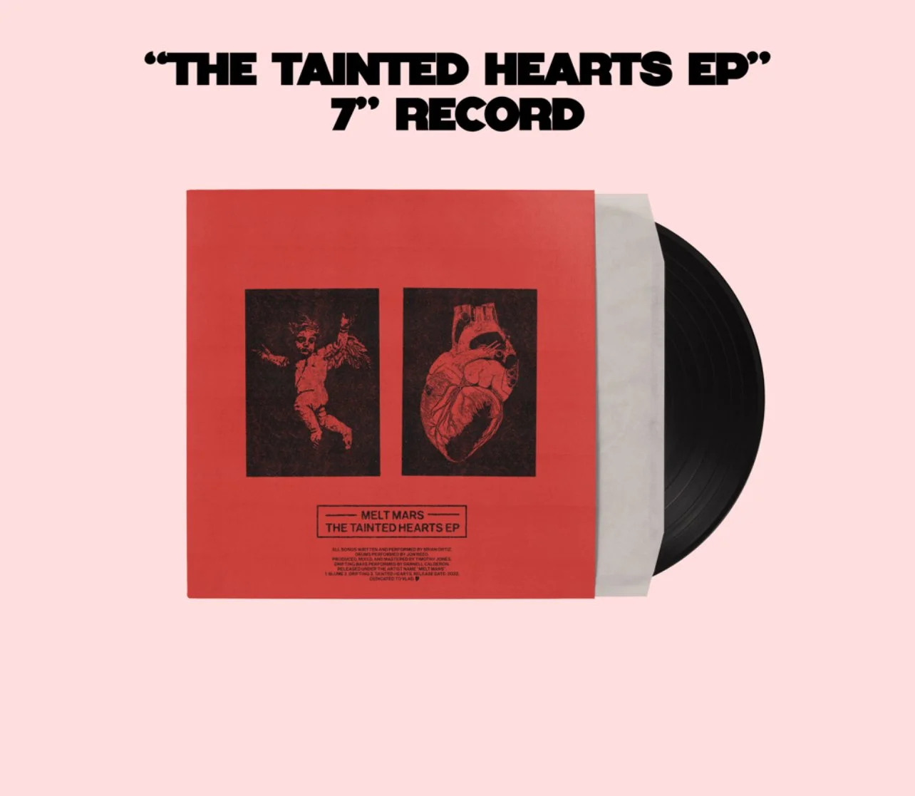 The Tainted Hearts EP 7" Record