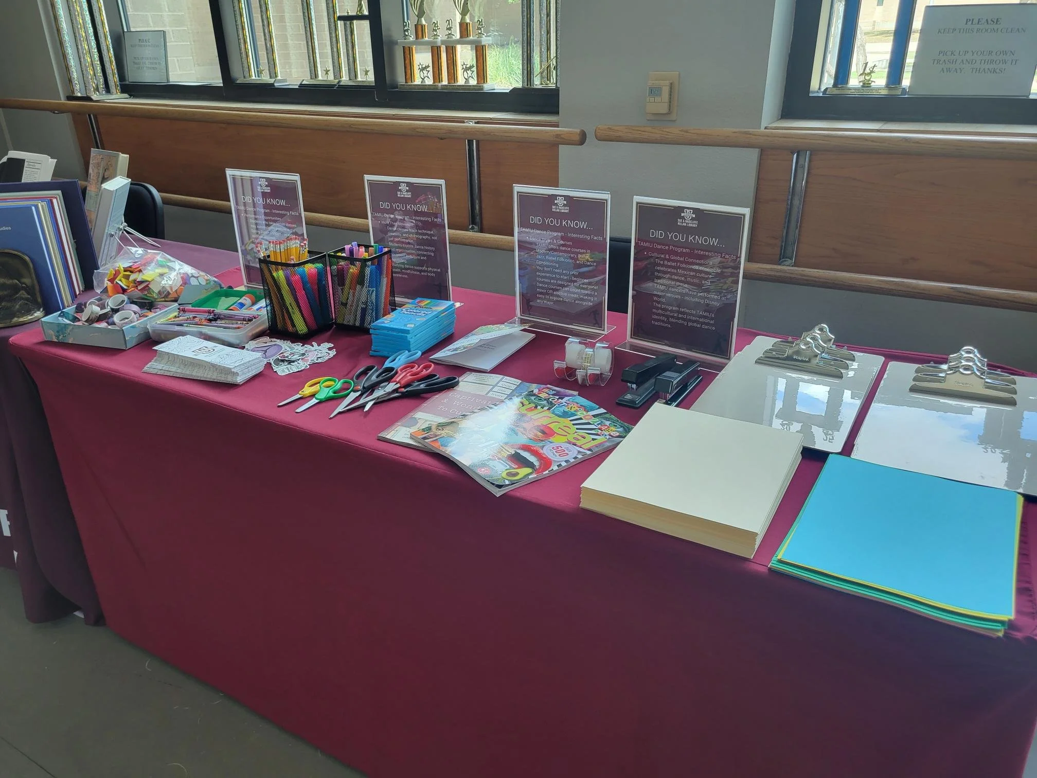 The activity was centered around creating a personalized book that reflects on the participant's experience with dance.