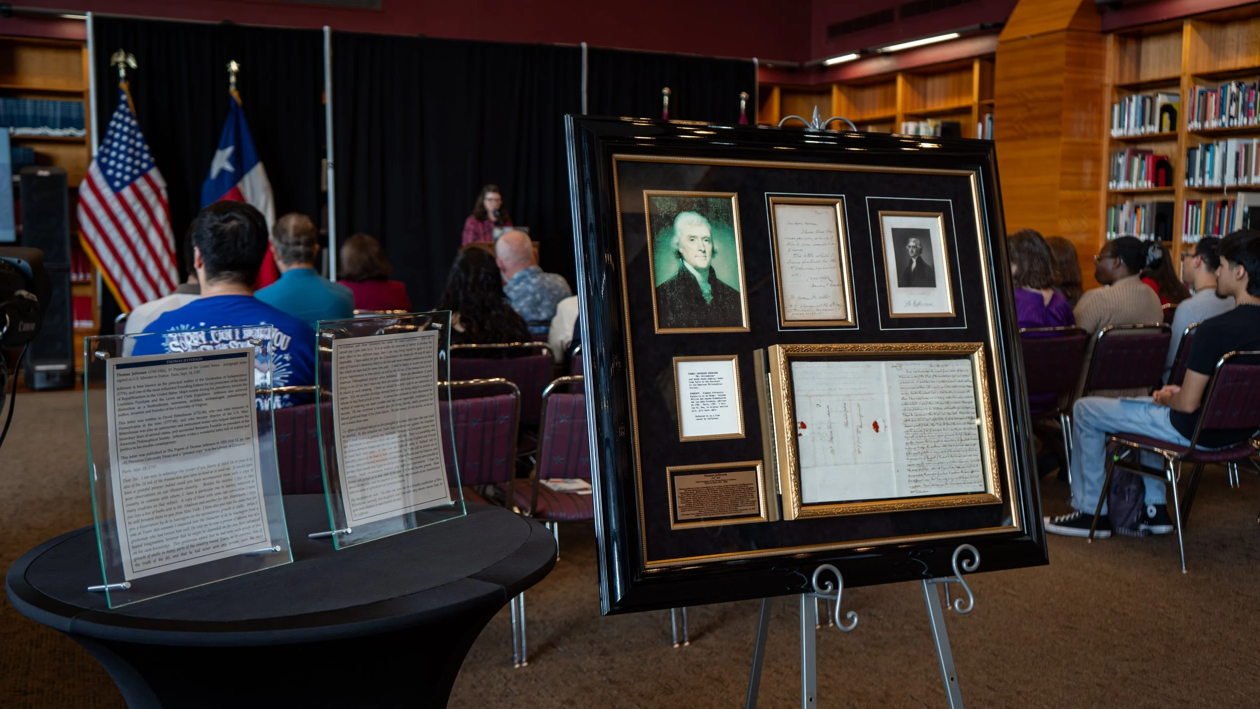 Part of the early Americana artifacts from Special Collections and Archives at the Sue & Radcliffe Killam Library.