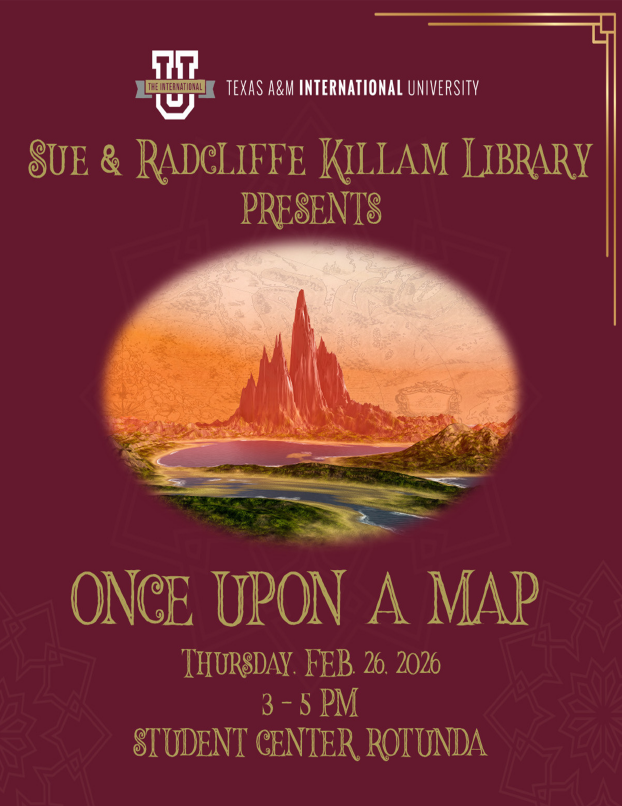 A promotional sign for the Fairytale Mapping event.