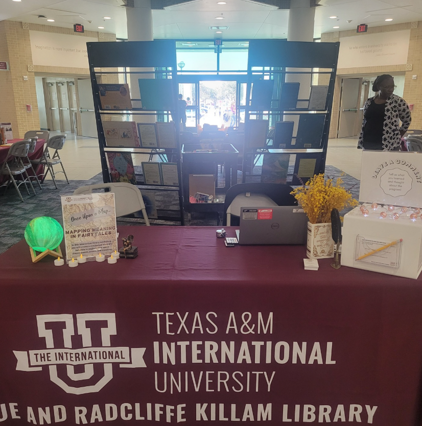 The event table set-up for the Fairytale Mapping event.