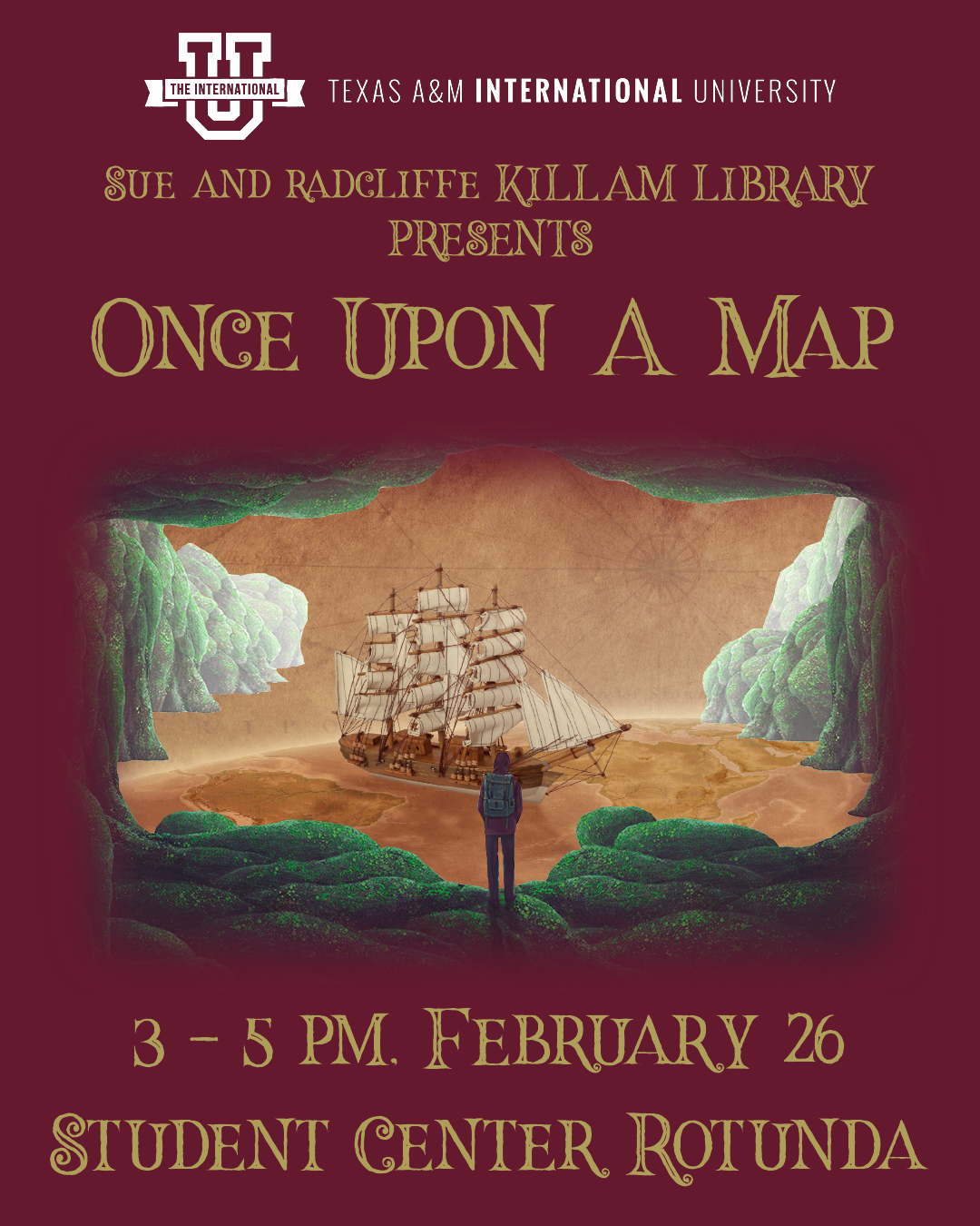 Another promotional sign for the Fairytale Mapping event.