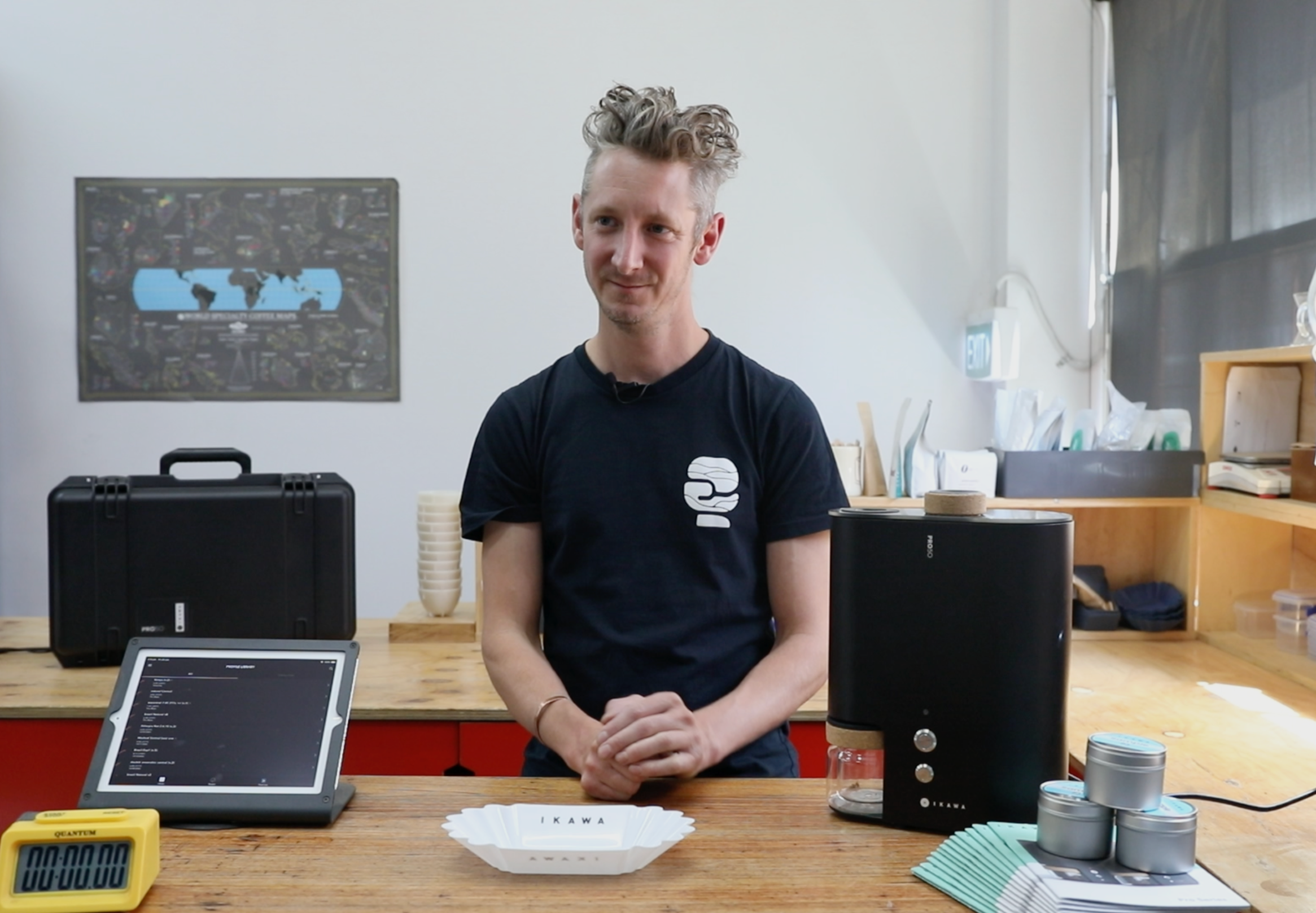 Using the Ikawa Pro Series Sample Roaster, with Rumble Coffee Roasters.