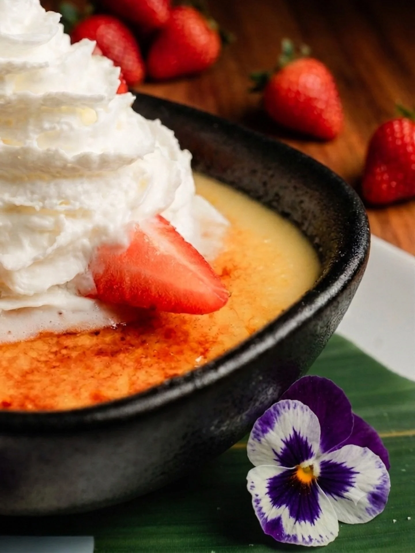A shatter-crisp crust meets a rich, silky, house-made vanilla bean custard. Save room for the perfect dessert finale

Book your table through the link in our bio.