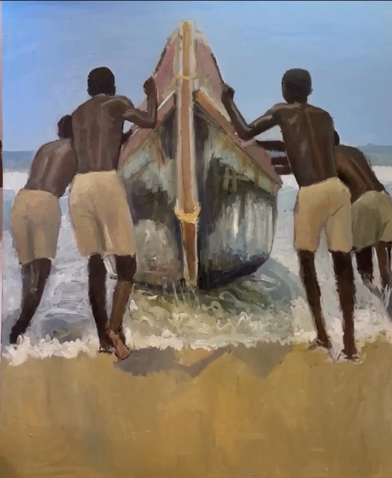 Gone Fishing 48x60 $7000