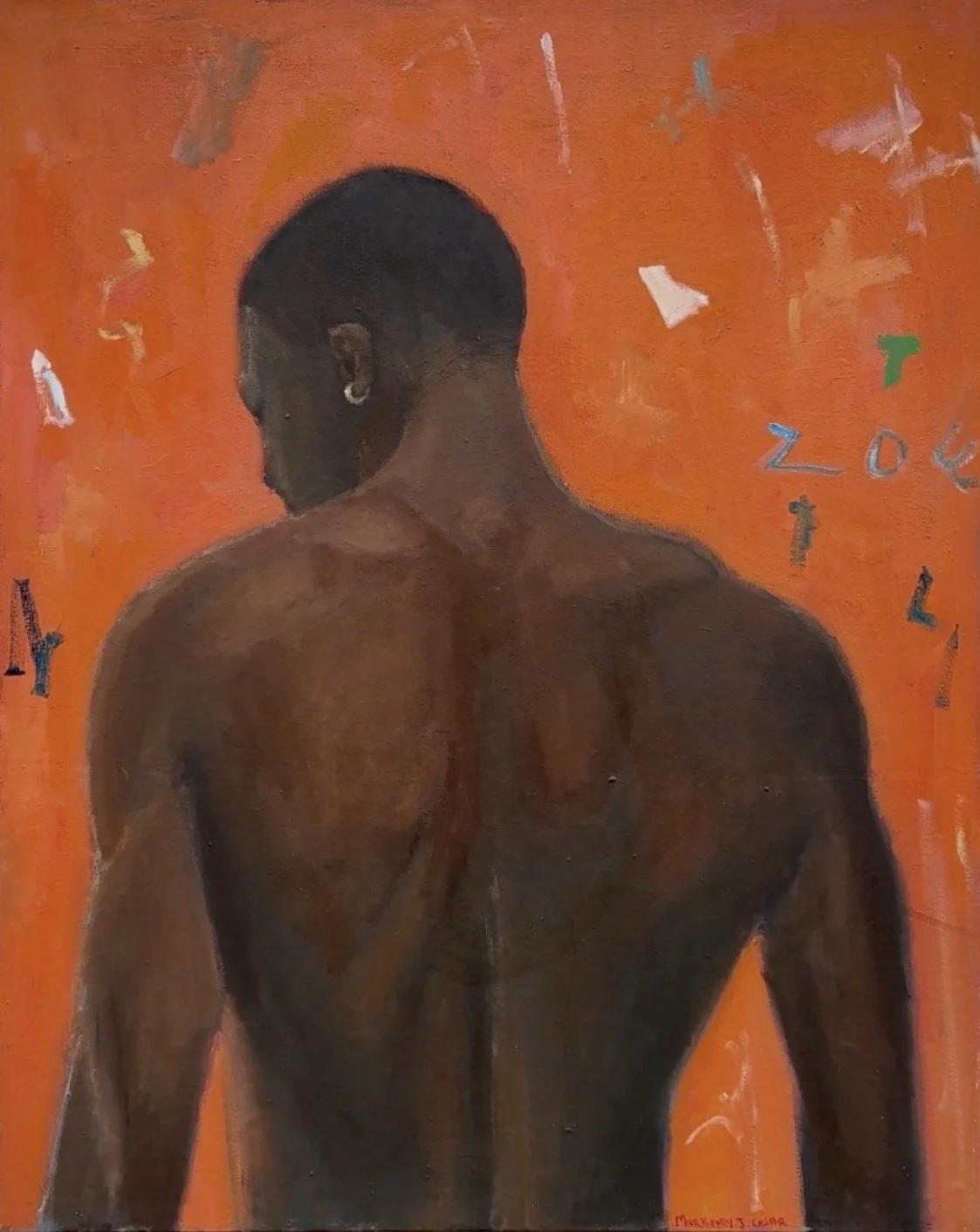 Orange and Black 30x20 $2750