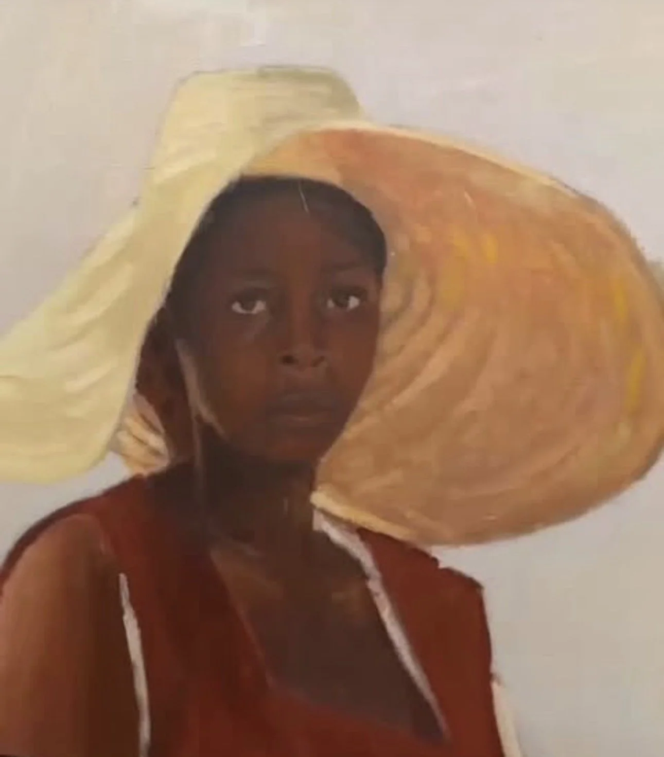 Woman in the big Hat 24x20 $1800