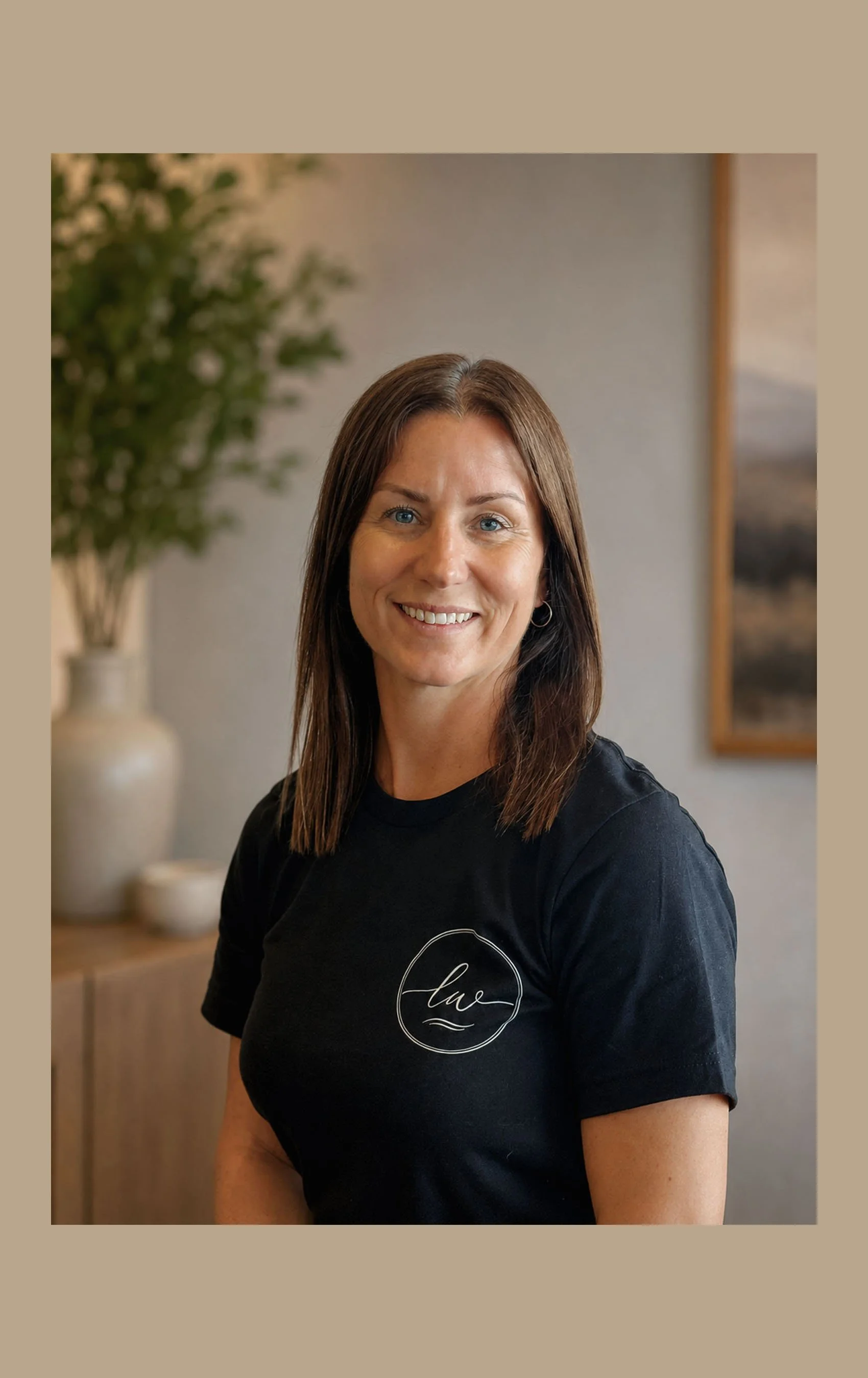 Portrait of Brooke Garvey, registered massage therapist and owner at Lakewood Massage & Wellness.