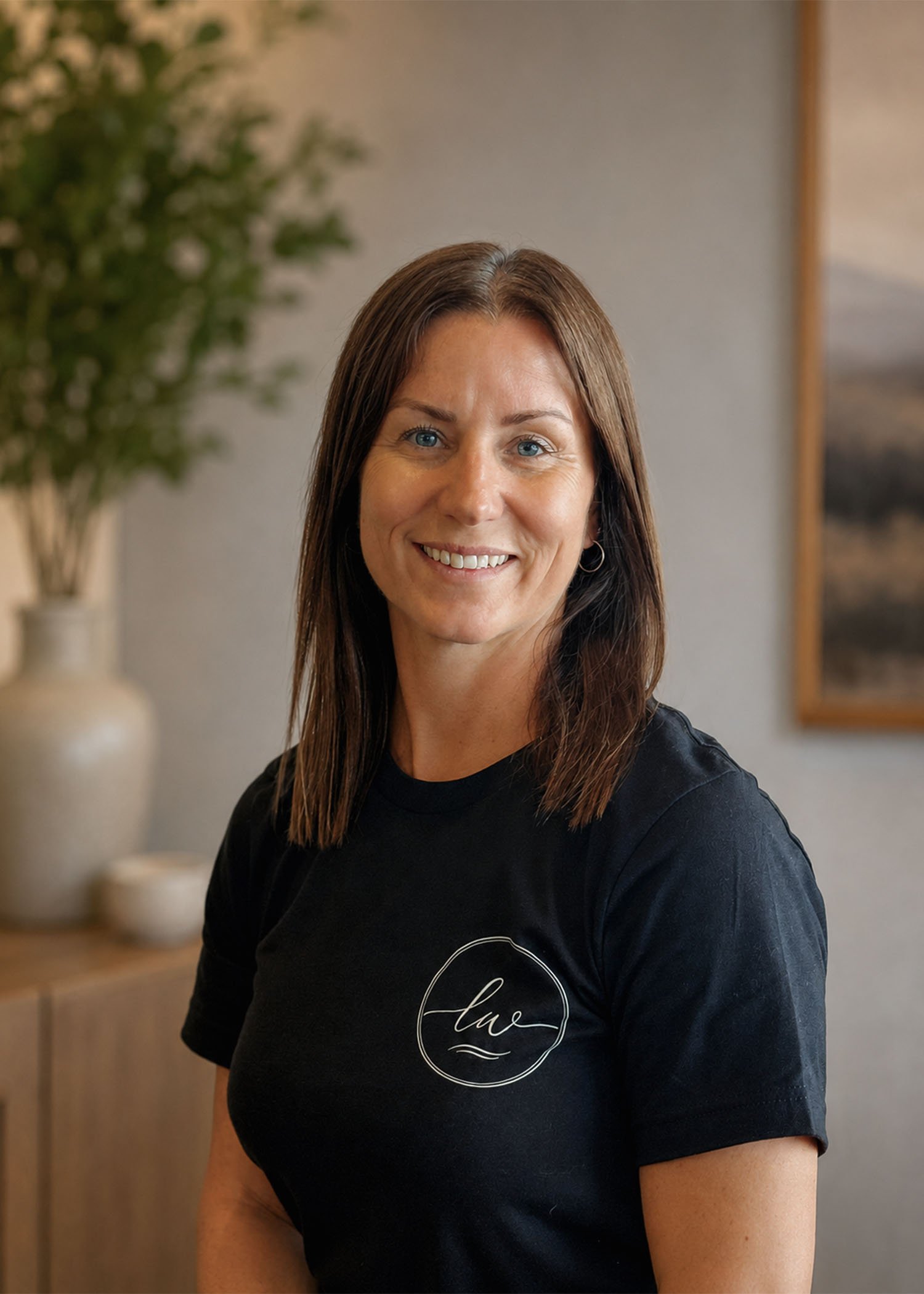 Portrait of Brooke Garvey, registered massage therapist and owner at Lakewood Massage & Wellness.