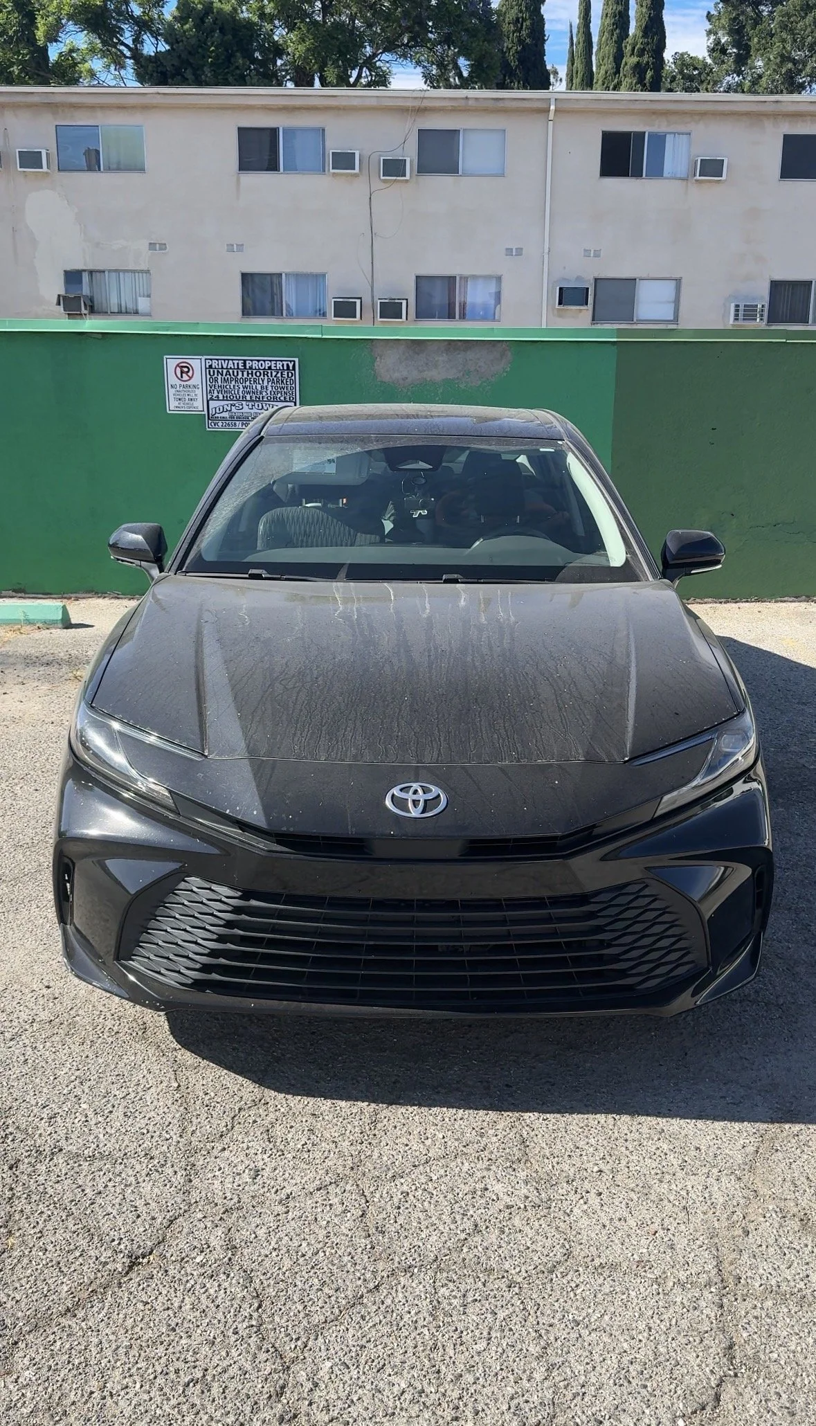 Black Toyota before exterior detailing