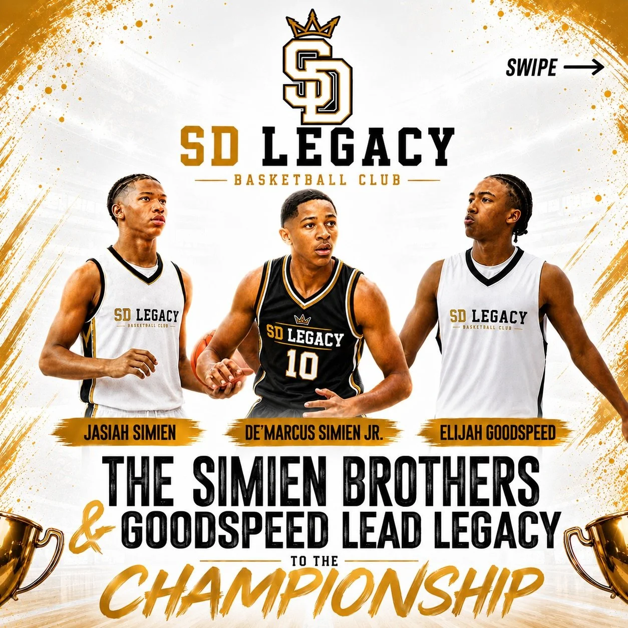 🏆 OUR CLASS OF 2030 SHOWING OUT! 👑🏀

Big-time recognition from ScopeScouting.com for our SD Legacy Basketball Class of 2030 after an impressive championship weekend! 🔥

👏 De&rsquo;Marcus Simien Jr. &mdash; Tournament MVP
🎯 Elijah Goodspeed &mda