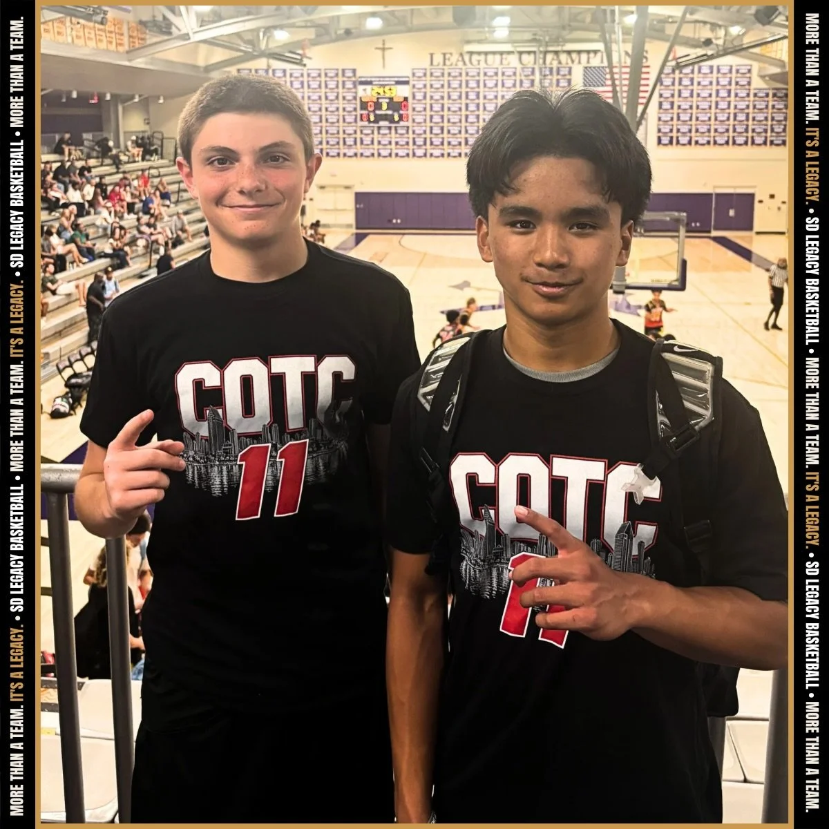 Going up tomorrow morning. 

🏀👑 PROUD OF OUR BOYS. PROUD OF OUR PROGRAM. 🔥

We couldn&rsquo;t be more proud of our SD Legacy players who represented our program at yesterday&rsquo;s Cr&egrave;me of the County Games! 💯👏

Watching our boys compete