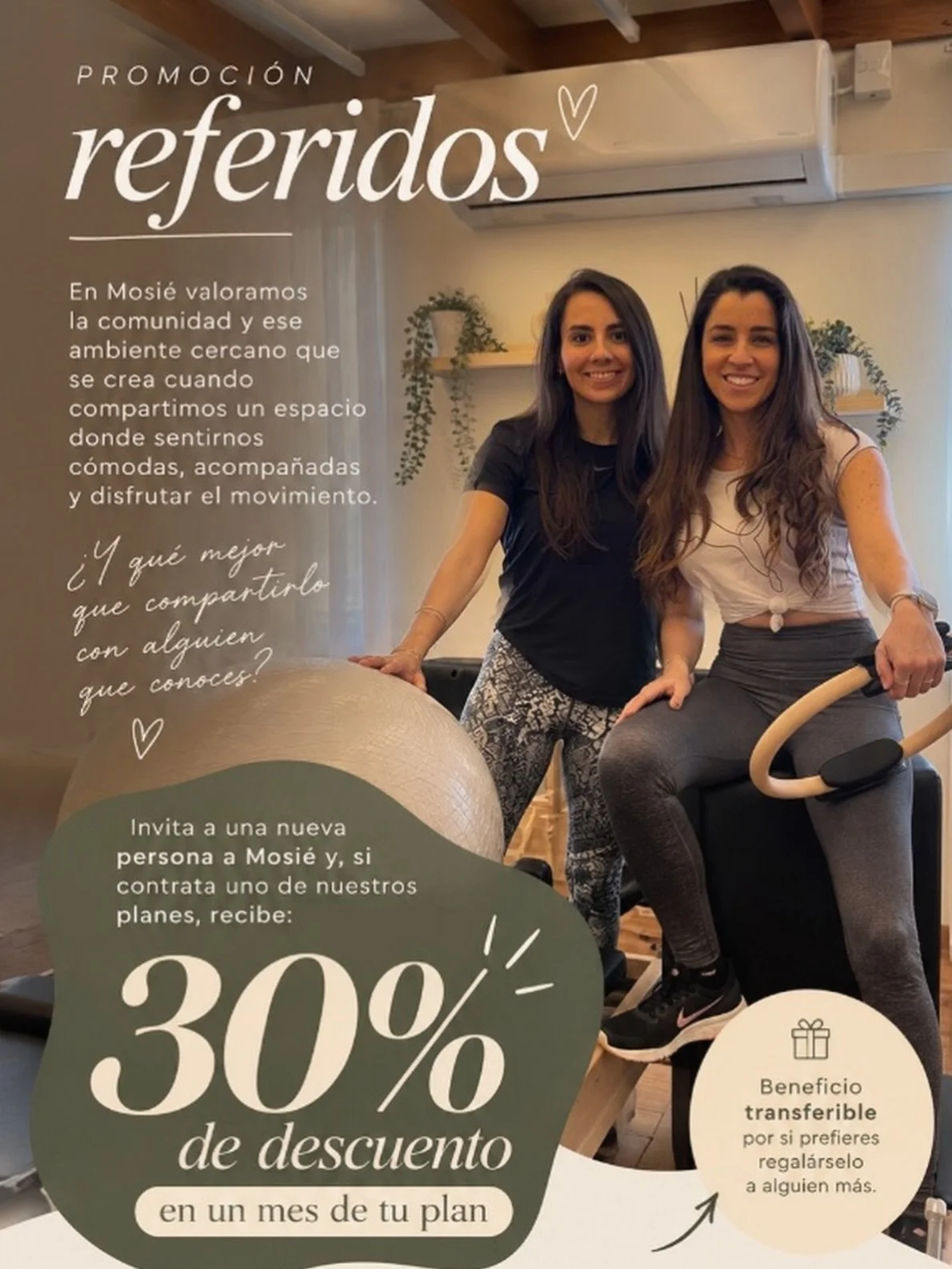 Moverse juntos siempre es mejor.
En Mosi&eacute; valoramos la comunidad y ese ambiente cercano que se crea cuando compartimos un espacio donde sentirnos c&oacute;modos, acompa&ntilde;ados y disfrutar el movimiento.
&iquest;Y qu&eacute; mejor que comp