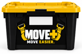 Move+ 27-gallon equipment tote