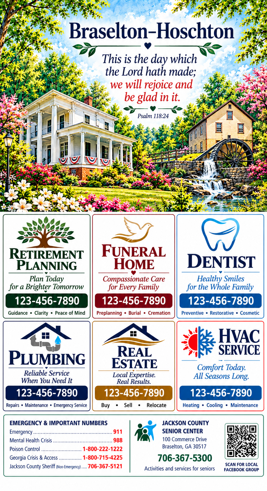 Braselton–Hoschton Trusted Community Guide refrigerator magnet