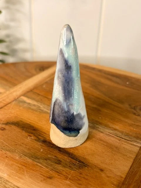 Ocean Hues Ceramic Ring Cone