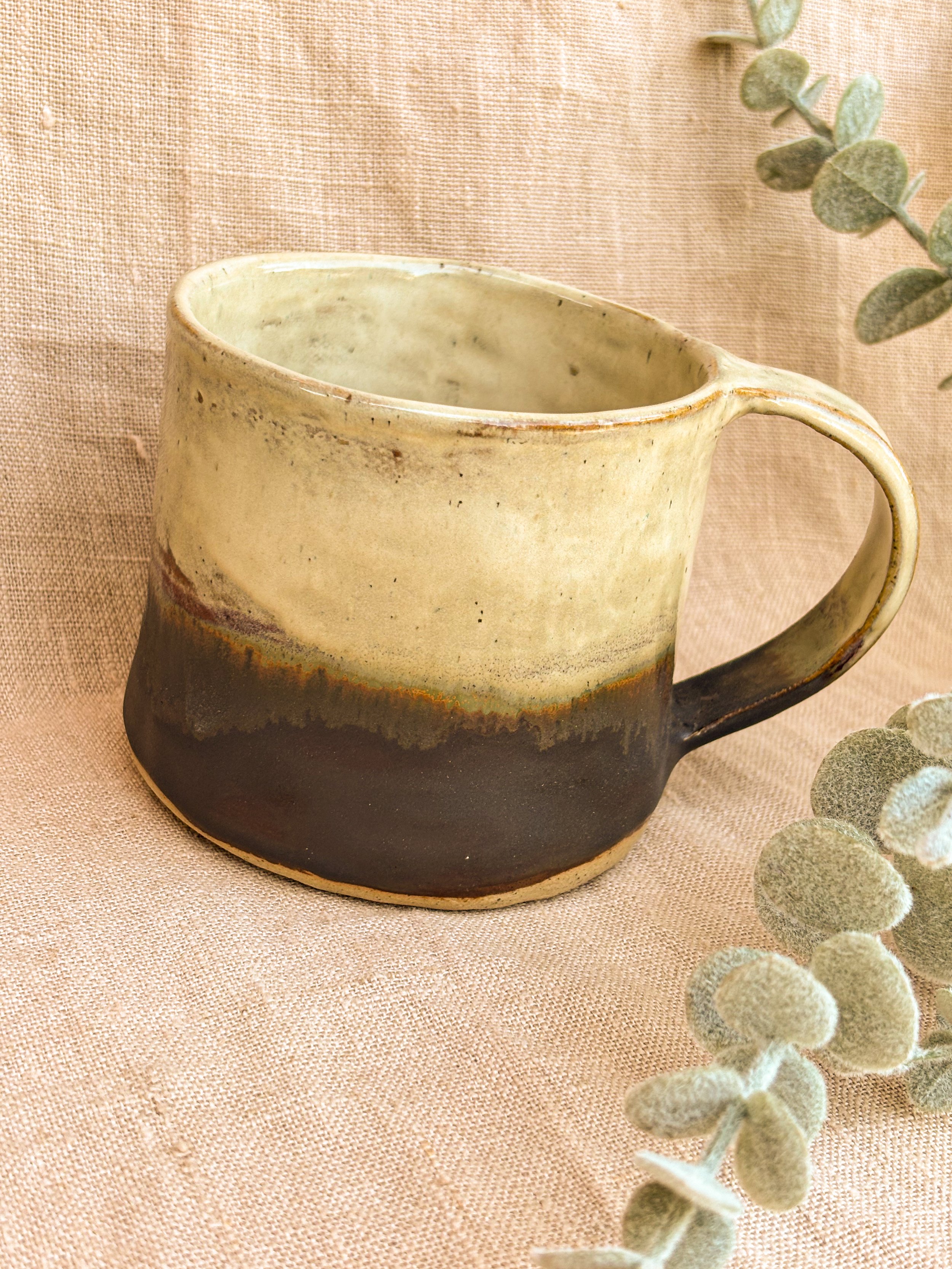 Handmade Mug, Fired Walnut