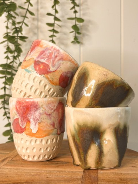 Wild Earth Ceramic Cup with Dimples group shot