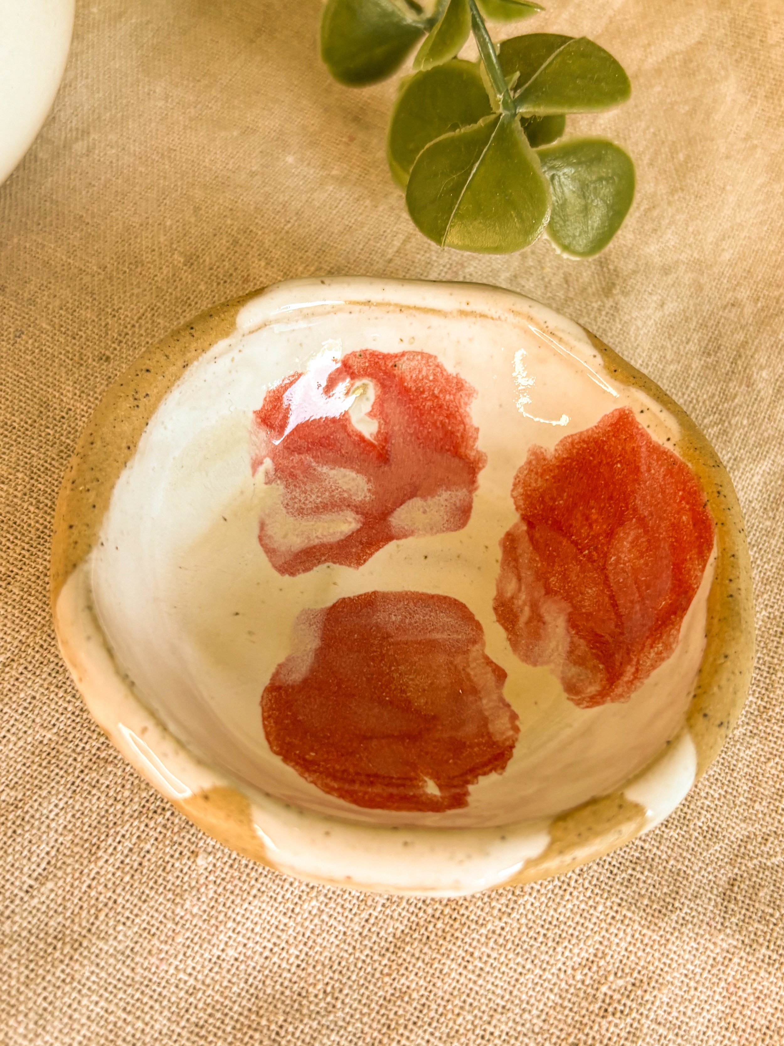 Handmade Small Trinket Dish, Blush Tide