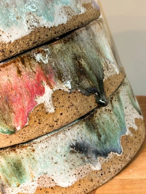Woodland Hues Dog Bowl group shot close up